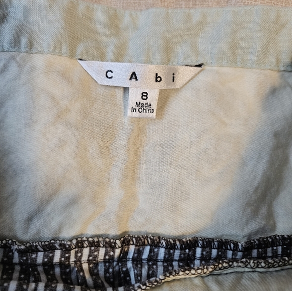 Cabi Floral Embroidered Cotton Flare Swing Skirt Style 917 Women's Size 8 - Picture 6 of 8